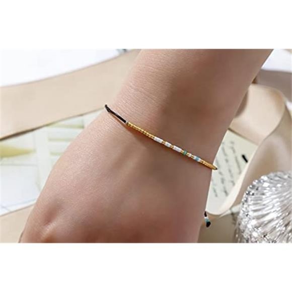 Sister Morse Code Beaded Bracelet Sister Birthday Gift from Sister Long Distance - Picture 5 of 7